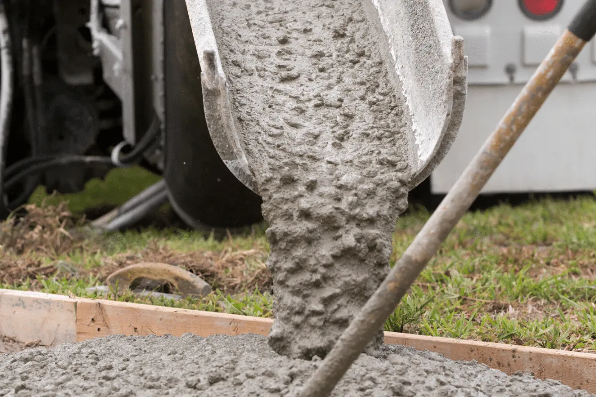 Ready-mix concrete pour from Roctek